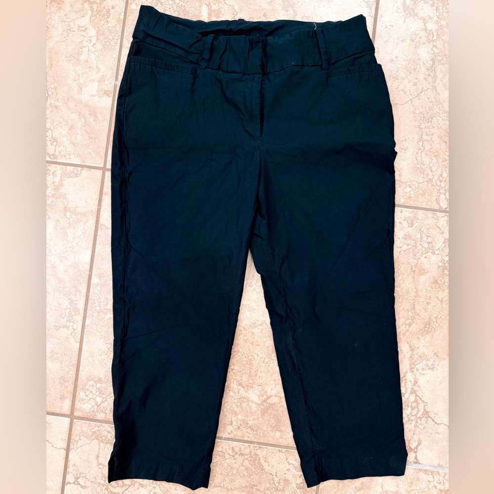 Lane Bryant Black Cropped Trousers